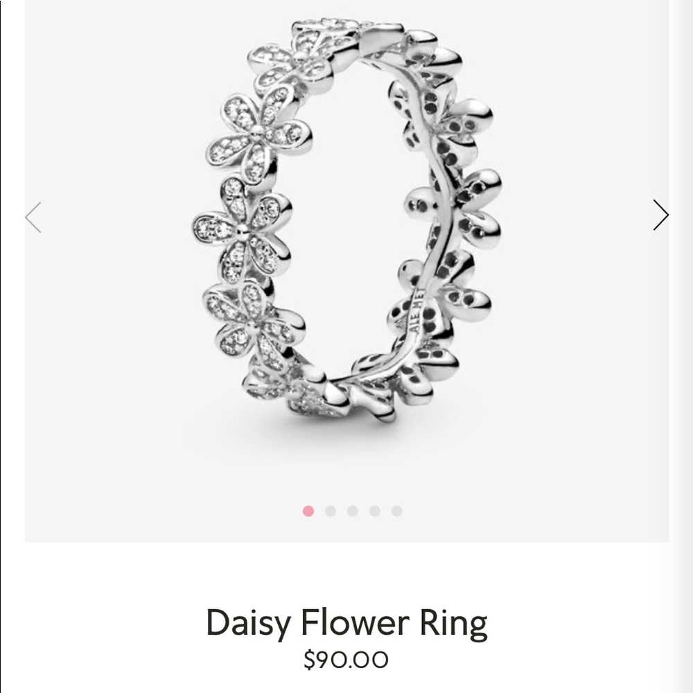 Pandora Daisy Flower Ring size 5